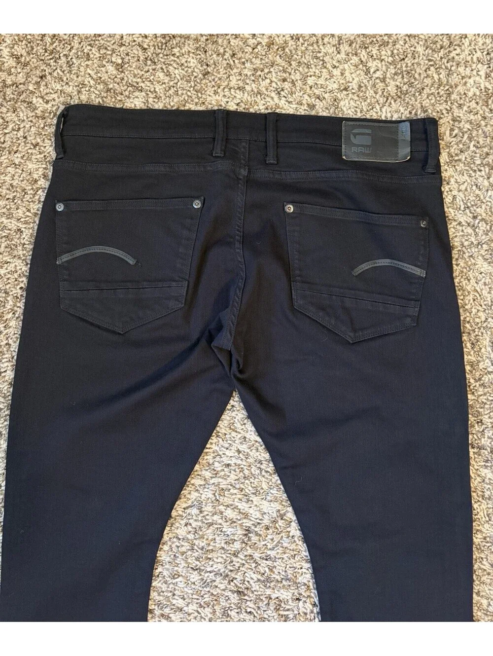 G-Star Raw Revend Skinny Jeans Men’s Size 36x32 Black Denim